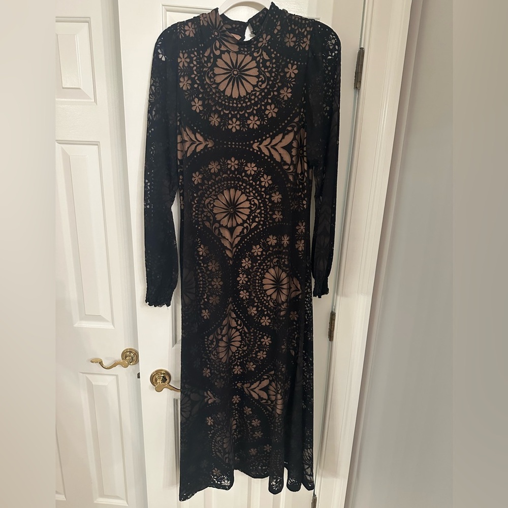Farm Rio Black Illusion Dress